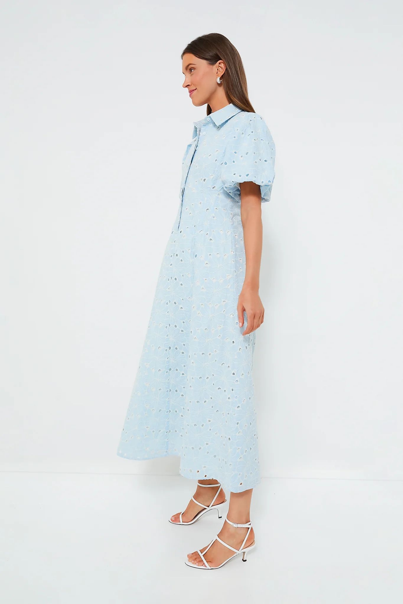 Airy Blue Eyelet Delaney Dress | Tuckernuck (US)