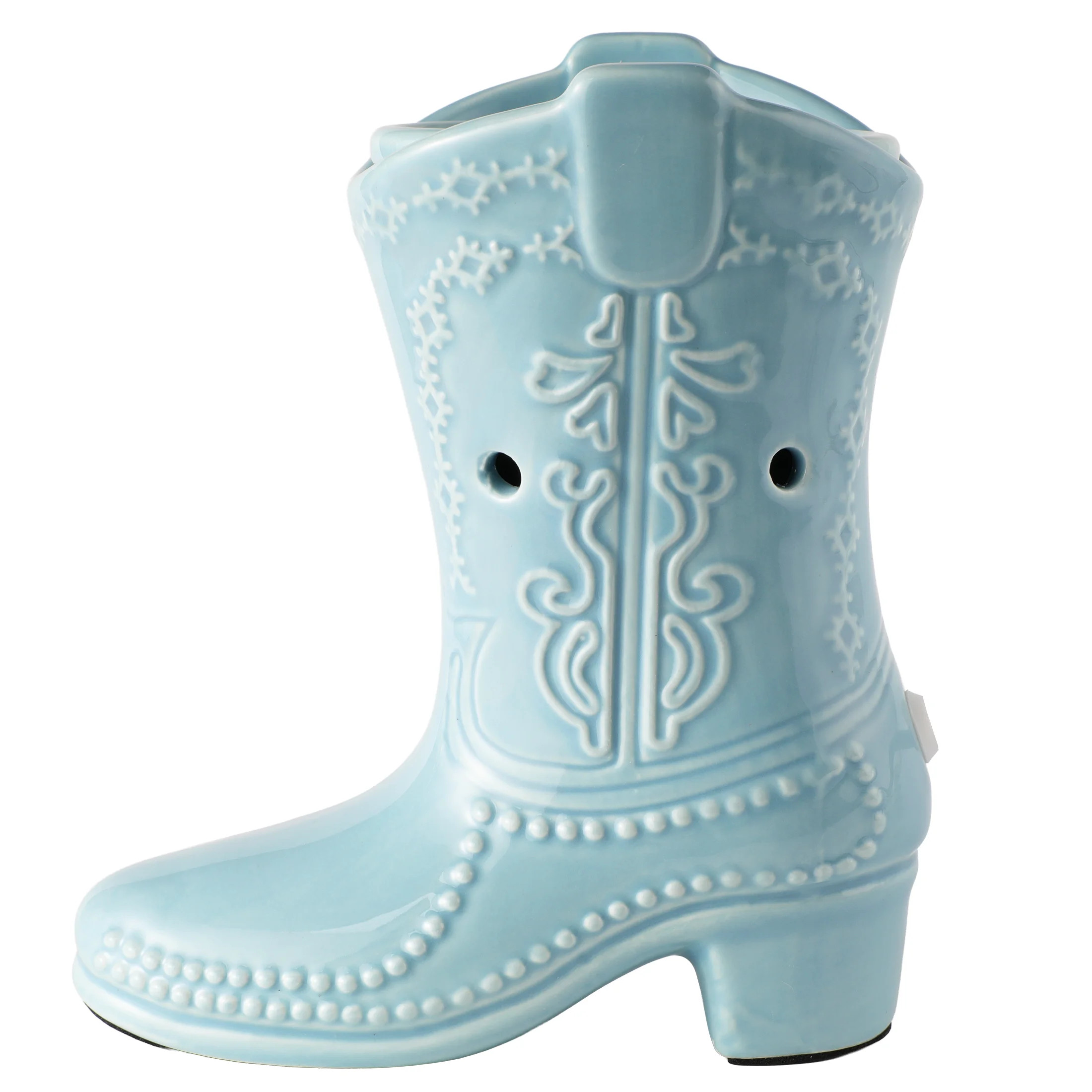 Mainstays Blue Cowgirl Boot Ceramic Fragrance Wax Melt Warmer | Walmart (US)