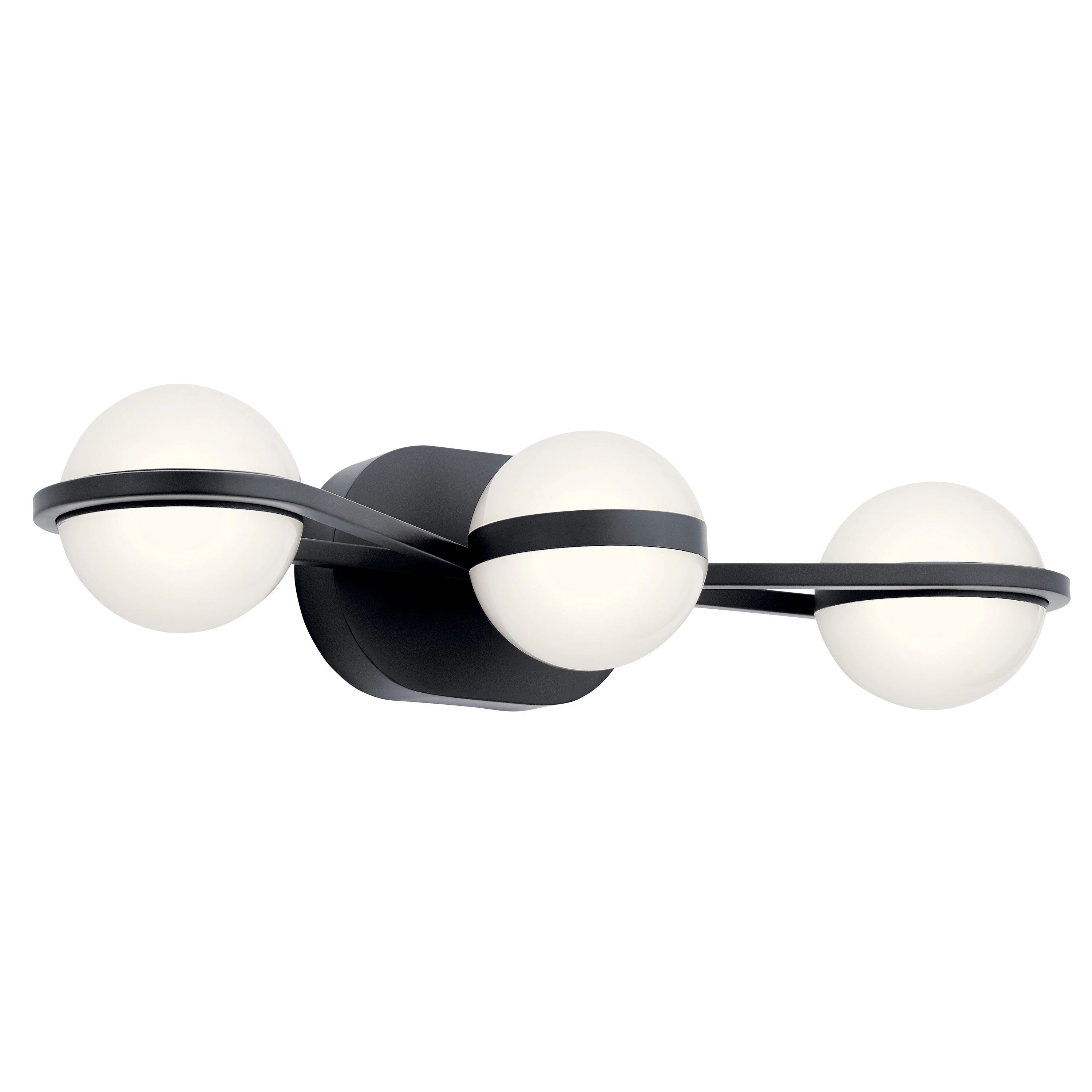 Brettin 24-in 3-Light Matte Black LED Modern/Contemporary Vanity Light | Lowe's