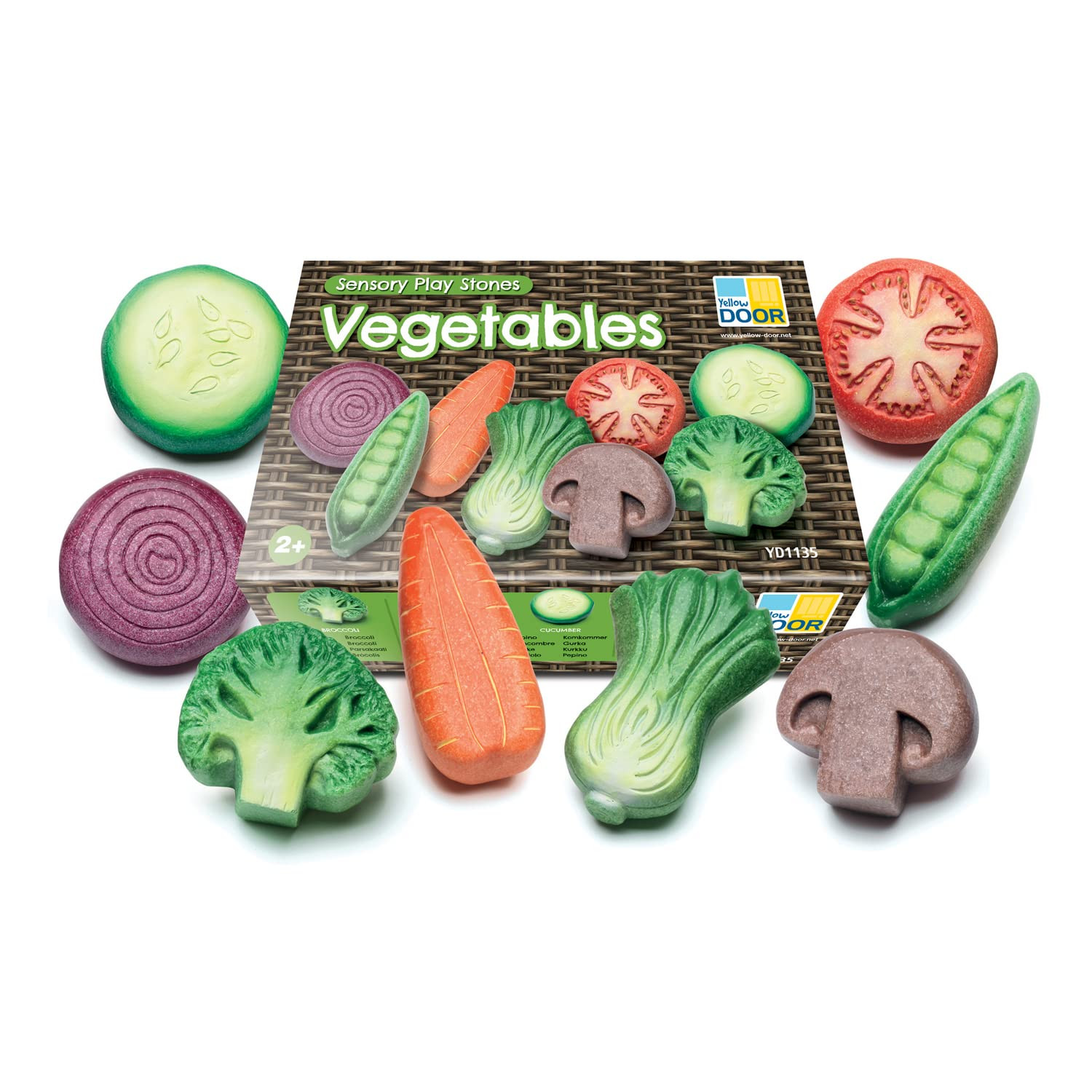 Yellow Door Vegetable Sensory Play Stones | Amazon (US)
