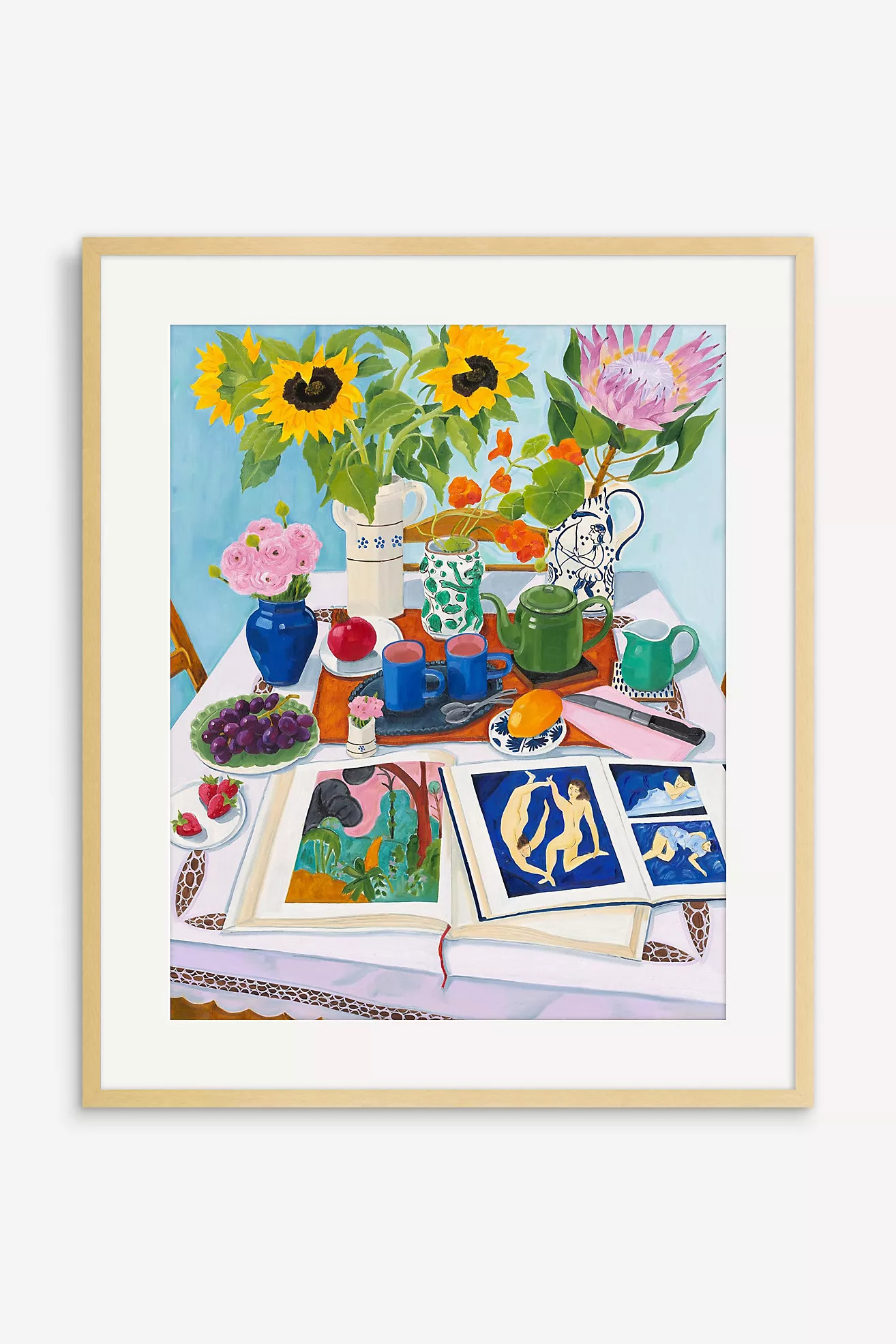 Flowering Beauty & Tangerine Tea for Two Wall Art | Anthropologie (US)