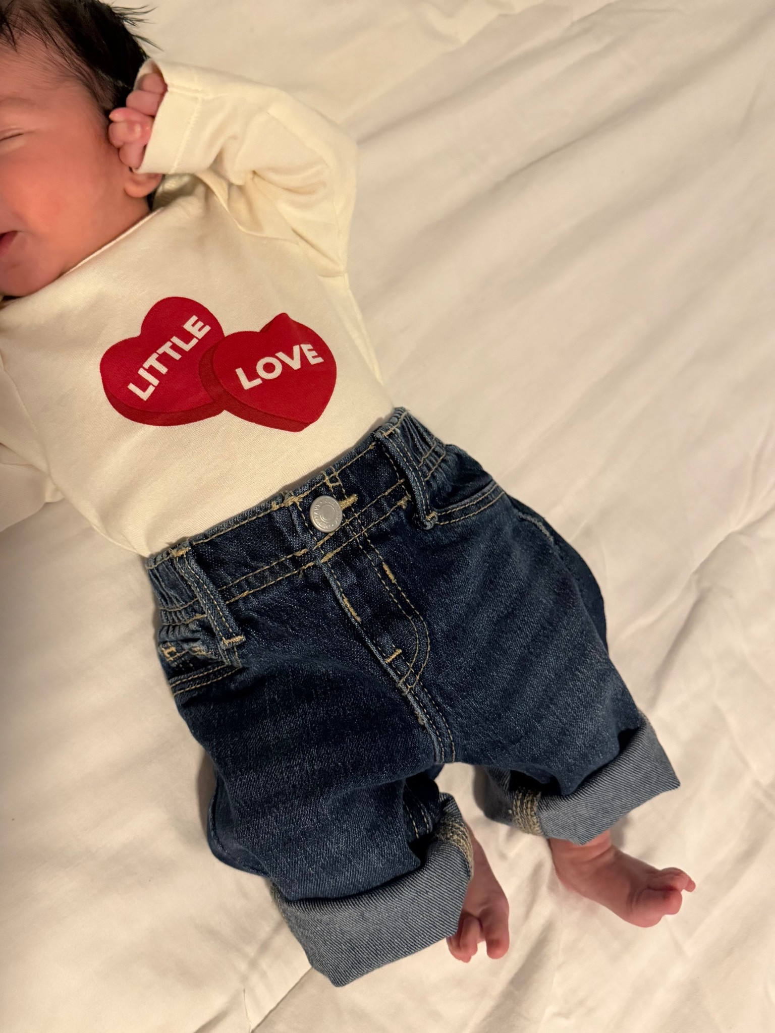 Cute jeans newborn 

#LTKBaby #LTKootd #LTKValentine