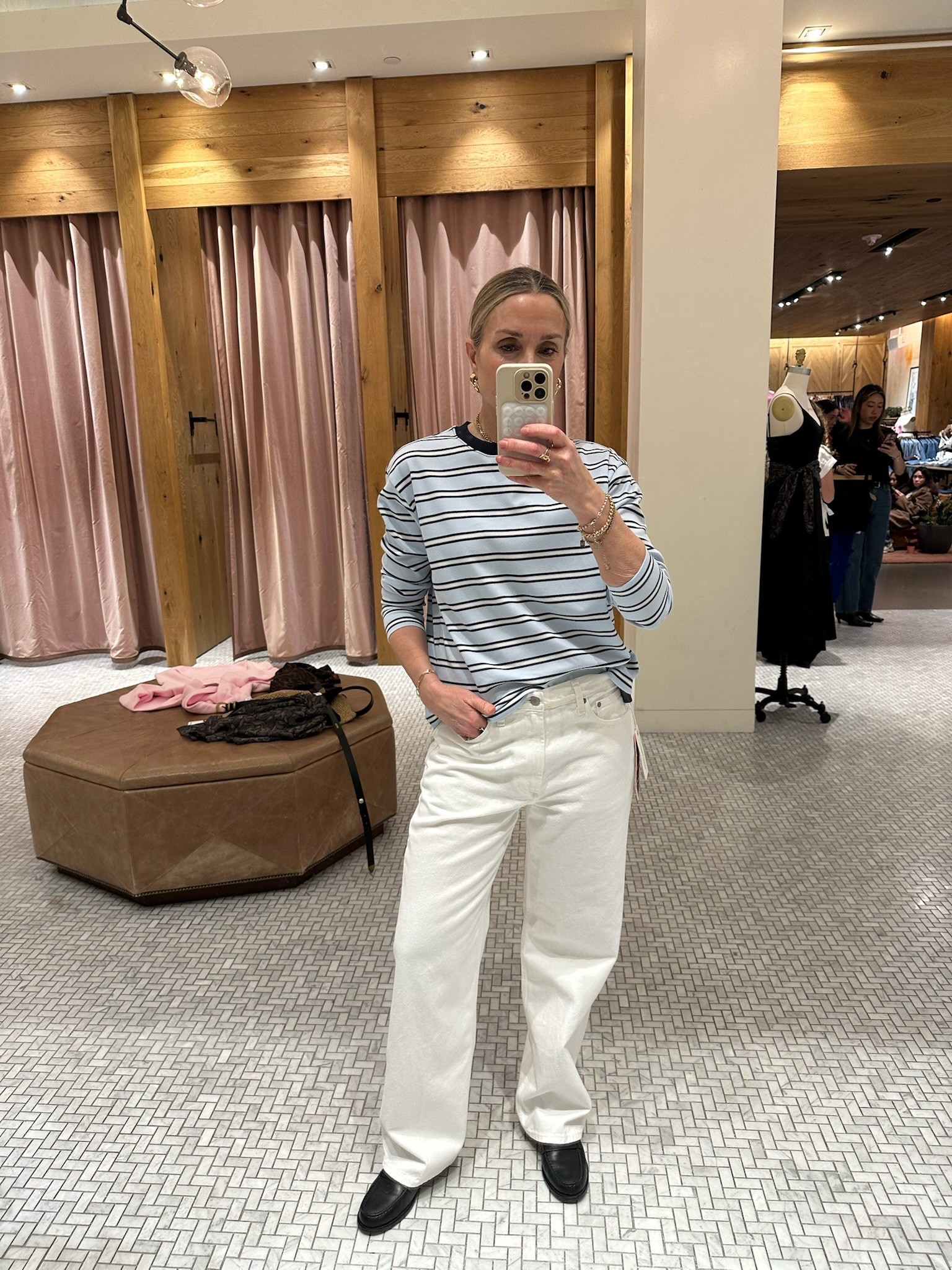 Cute spring long sleeve. The colors and stripes are super cute! 

#LTKOver40 #LTKSeasonal #LTKSpringSale