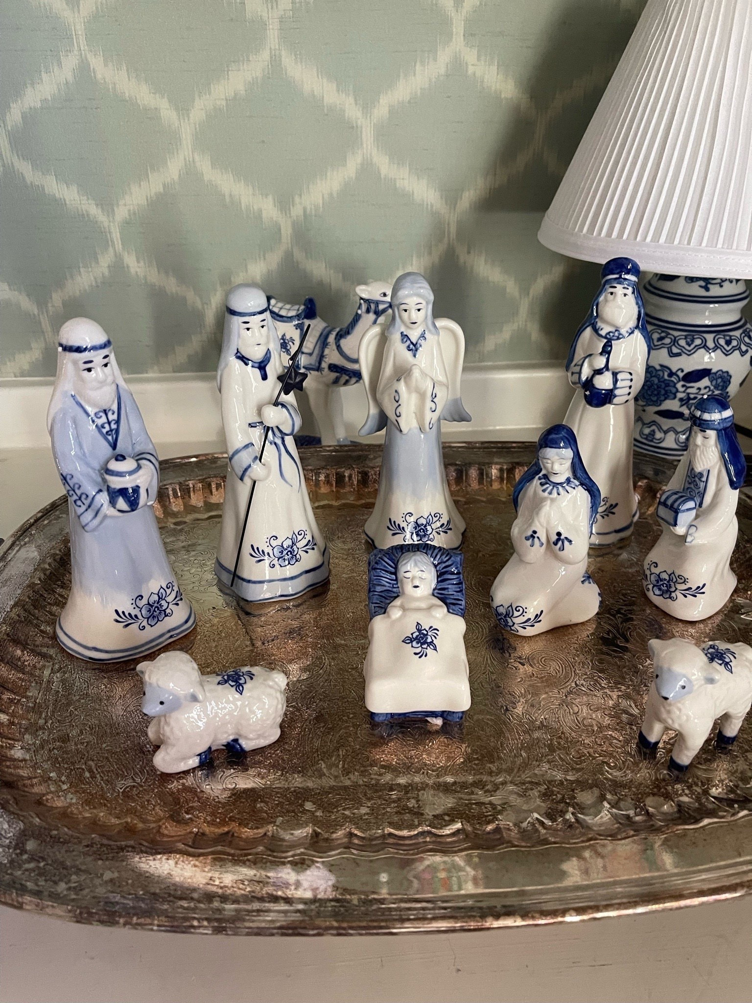 Blue & White Porcelain Nativity Set 🤍💙

My exact blue & white porcelain nativity set is linked — such a beautiful, classic piece for Christmas. The hand-painted Delft-style detailing is so elegant and blends perfectly with chinoiserie décor. I styled mine on a silver tray, but it also looks gorgeous on consoles, sideboards, or tucked into built-ins with your ginger jars. A meaningful, traditional touch that fits seamlessly with blue Christmas styling.✨

blue and white Christmas décor, porcelain nativity set, chinoiserie holiday décor, blue Christmas decorations, Delft nativity, traditional Christmas accents, classic holiday home styling, tabletop nativity display, elegant Christmas décor

#LTKGiftGuide #LTKHoliday #LTKHome
