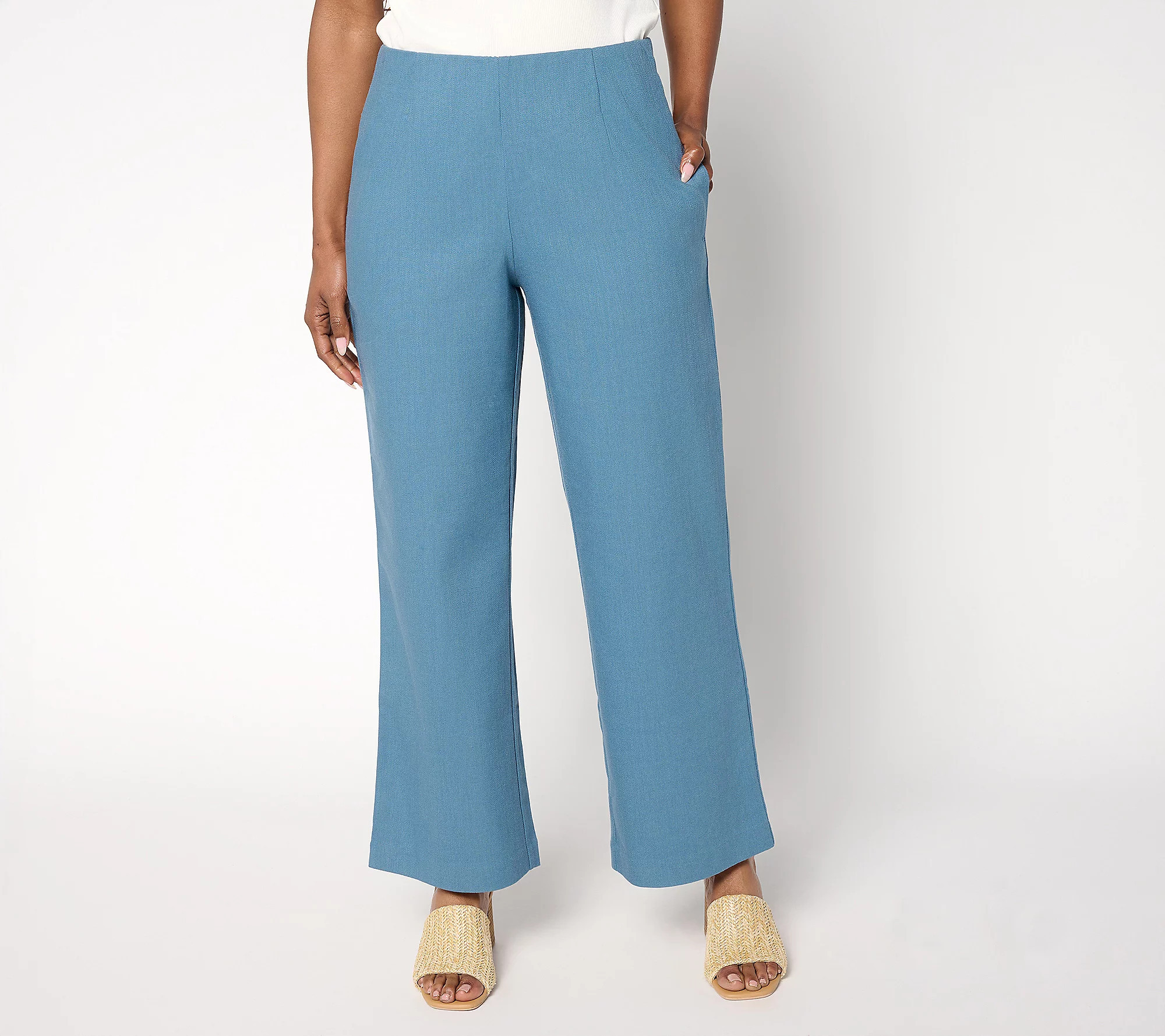 Me by Jennie Garth Regular Oasis Pull On Twill Pants | QVC