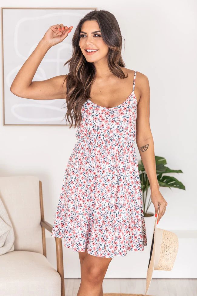 Choice To Stay Multi Floral Knit Dress | Pink Lily
