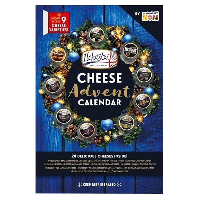 Ilchester Cheese Advent Calendar 24 Cheeses Asst (1 PACK), 24 Count (Pack of 1) | Amazon (US)