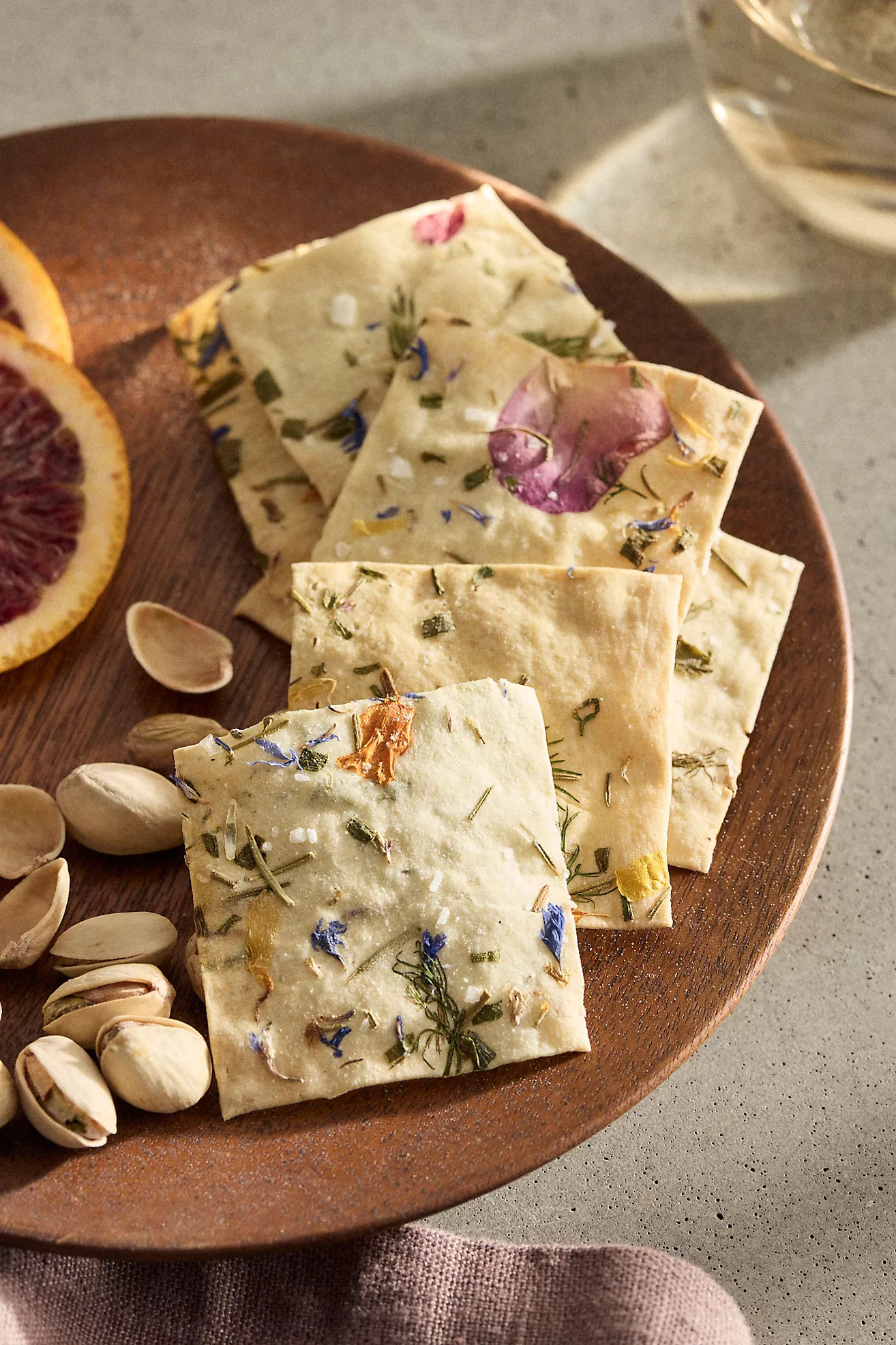 Flouwer Co Floral Crackers, Rosemary Dill + Chive | Terrain