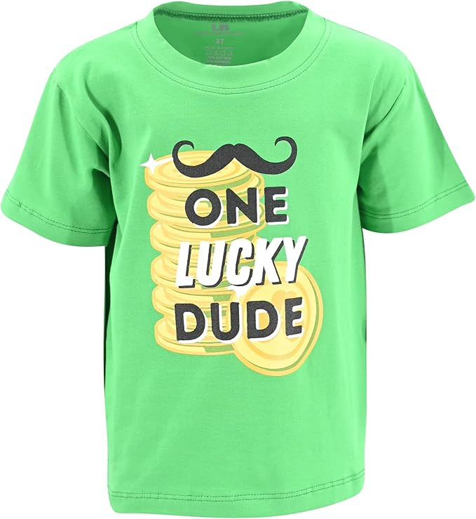 Unique Baby Boys Green St Patrick's Day Who Needs Luck Shirt | Amazon (US)