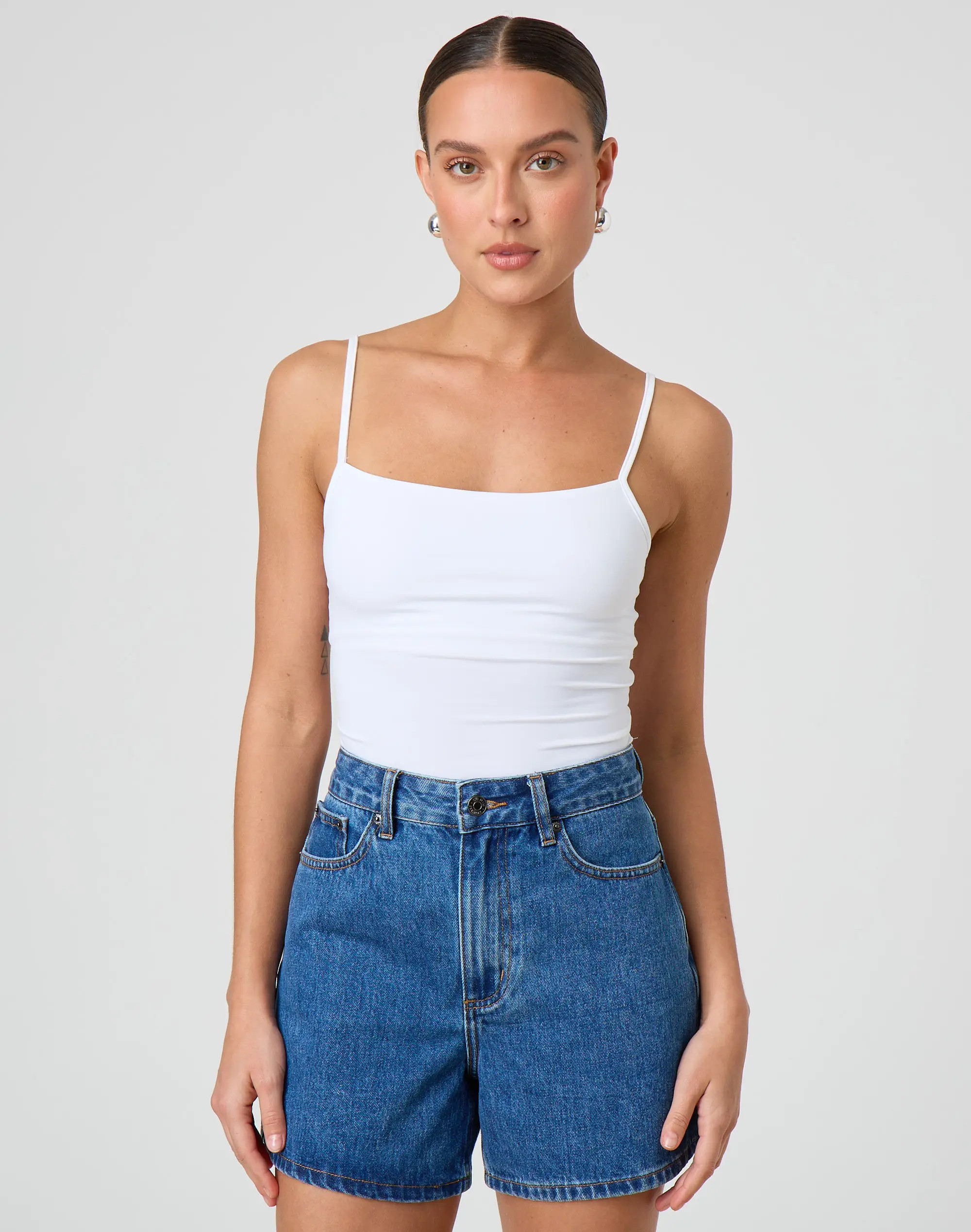 High Rise A Line Denim Short | Glassons (Australia)