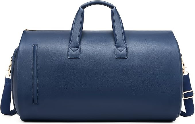 Leather Garment Bag，Convertible Garment Duffel Bag for Travel Mens Suit Bag 2 in 1 Waterproof F... | Amazon (US)