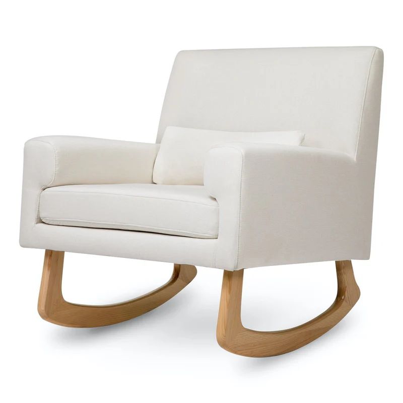 Sleepytime Rocker in Eco-Performance Fabric with Light Legs - Cream | Project Nursery