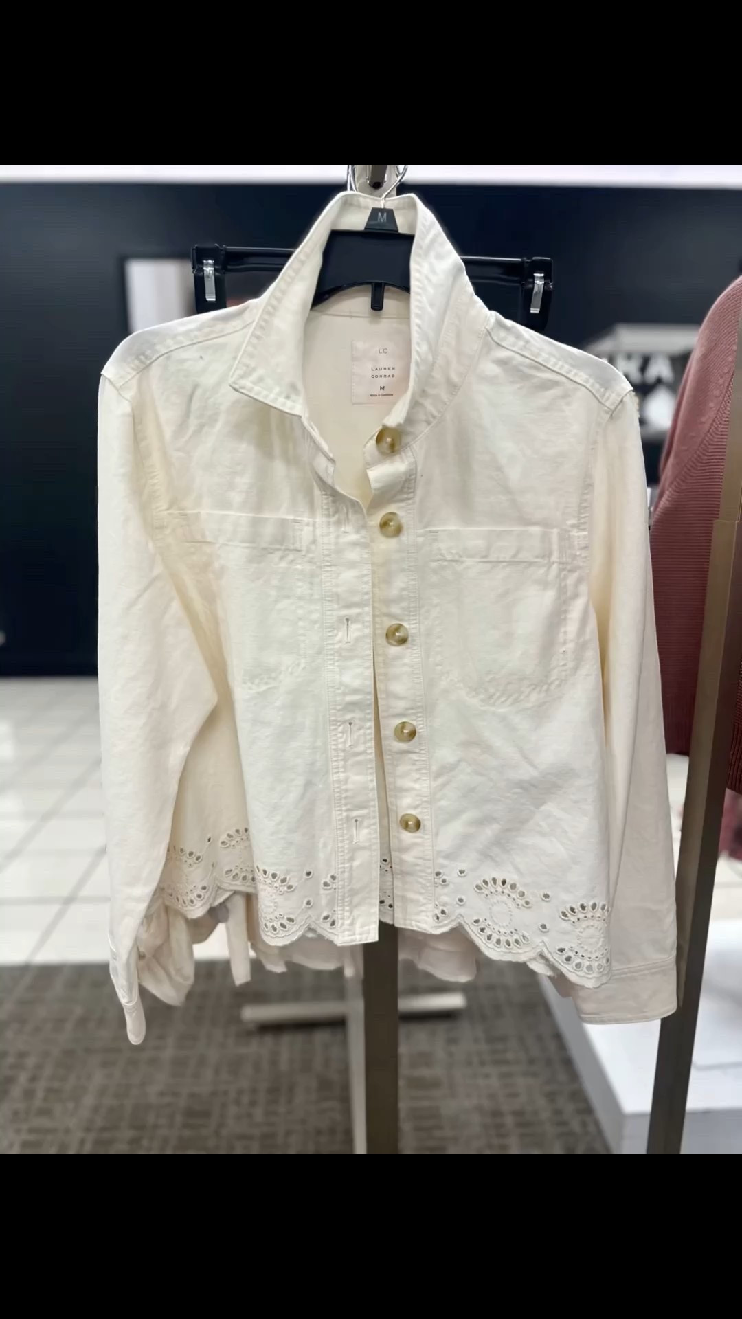 I just found this off-white eyelet hem 
Jean jacket.

It is so cute and perfect for transitioning into Spring weather. 


#springwardrobe #springjacket
#easteroutfit 


#LTKFindsUnder100 #LTKWorkwear #LTKOver40