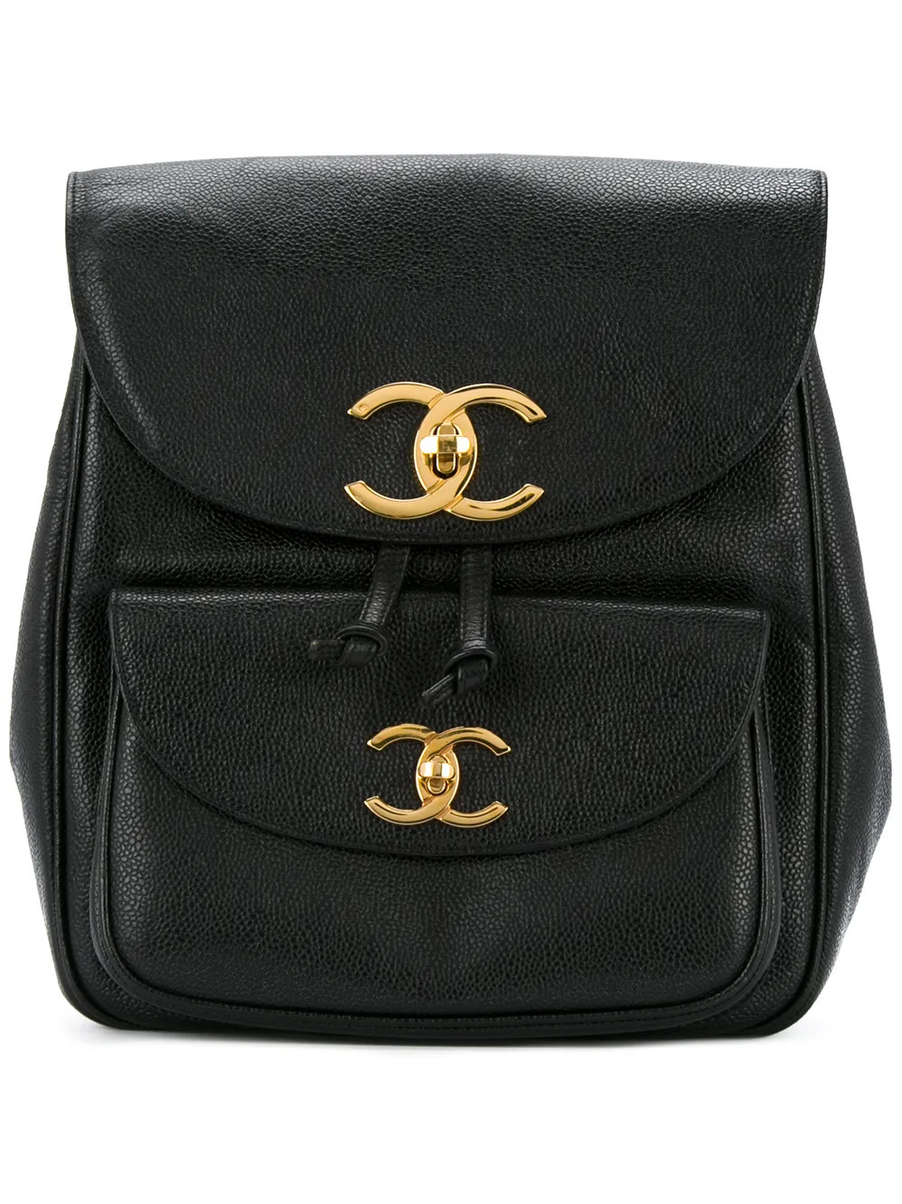 Chanel Vintage CC chain backpack - Black | FarFetch US