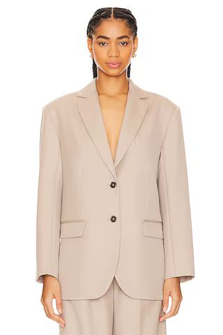 ANINE BING Quinn Blazer in Taupe from Revolve.com | Revolve Clothing (Global)