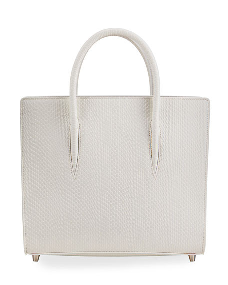 Christian Louboutin Paloma Medium Lizard-Print Calf Tote Bag | Neiman Marcus