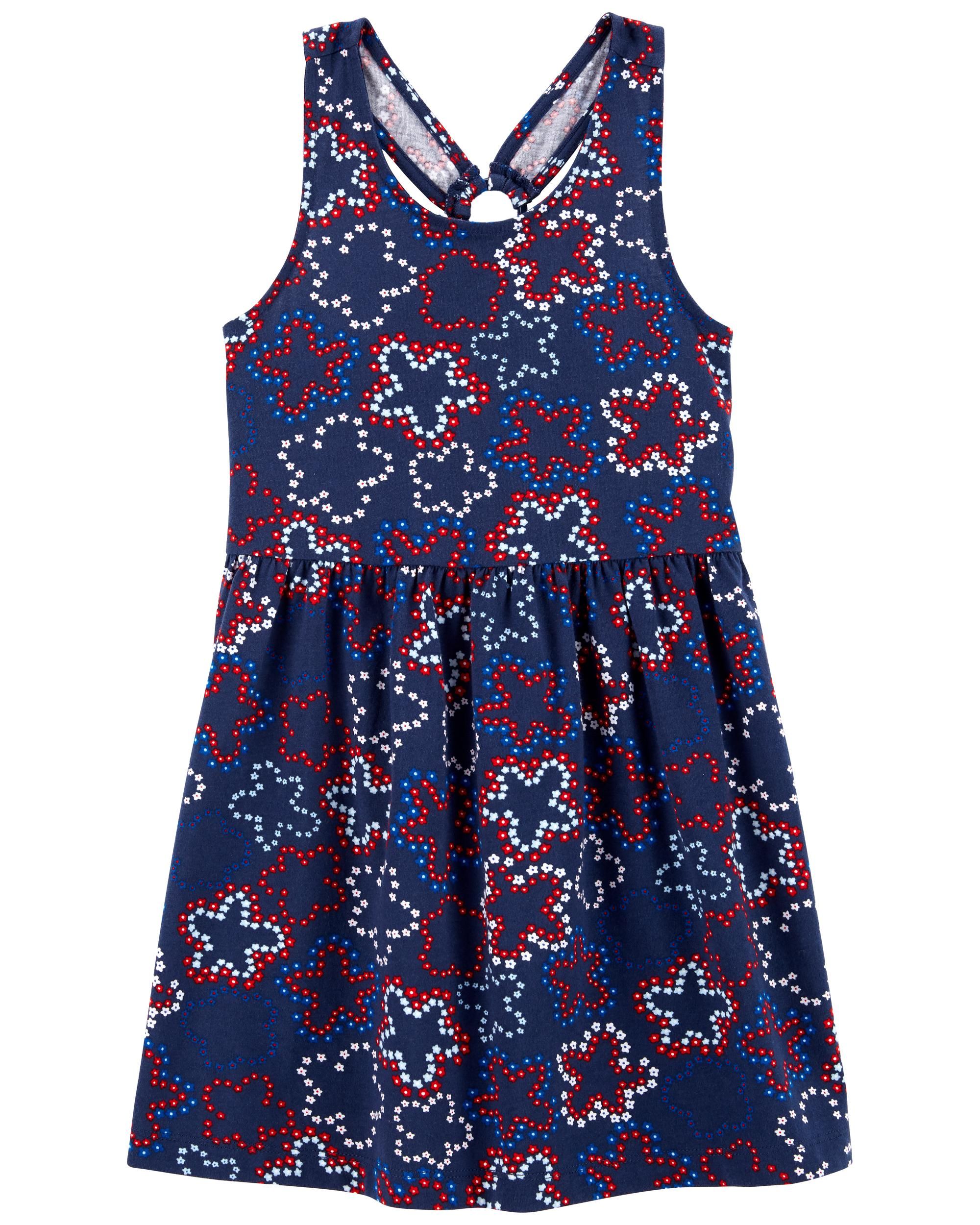 Toddler Floral Print Criss-Cross Jersey Dress | Carter's