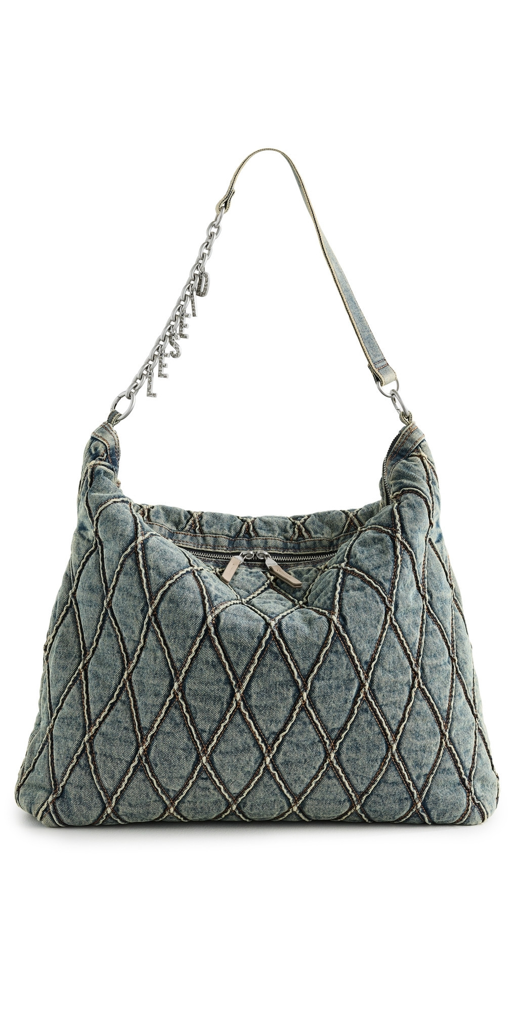 Diesel Charm-D Hobo Shoulder Bag 900 - Denim One Size | Shopbop