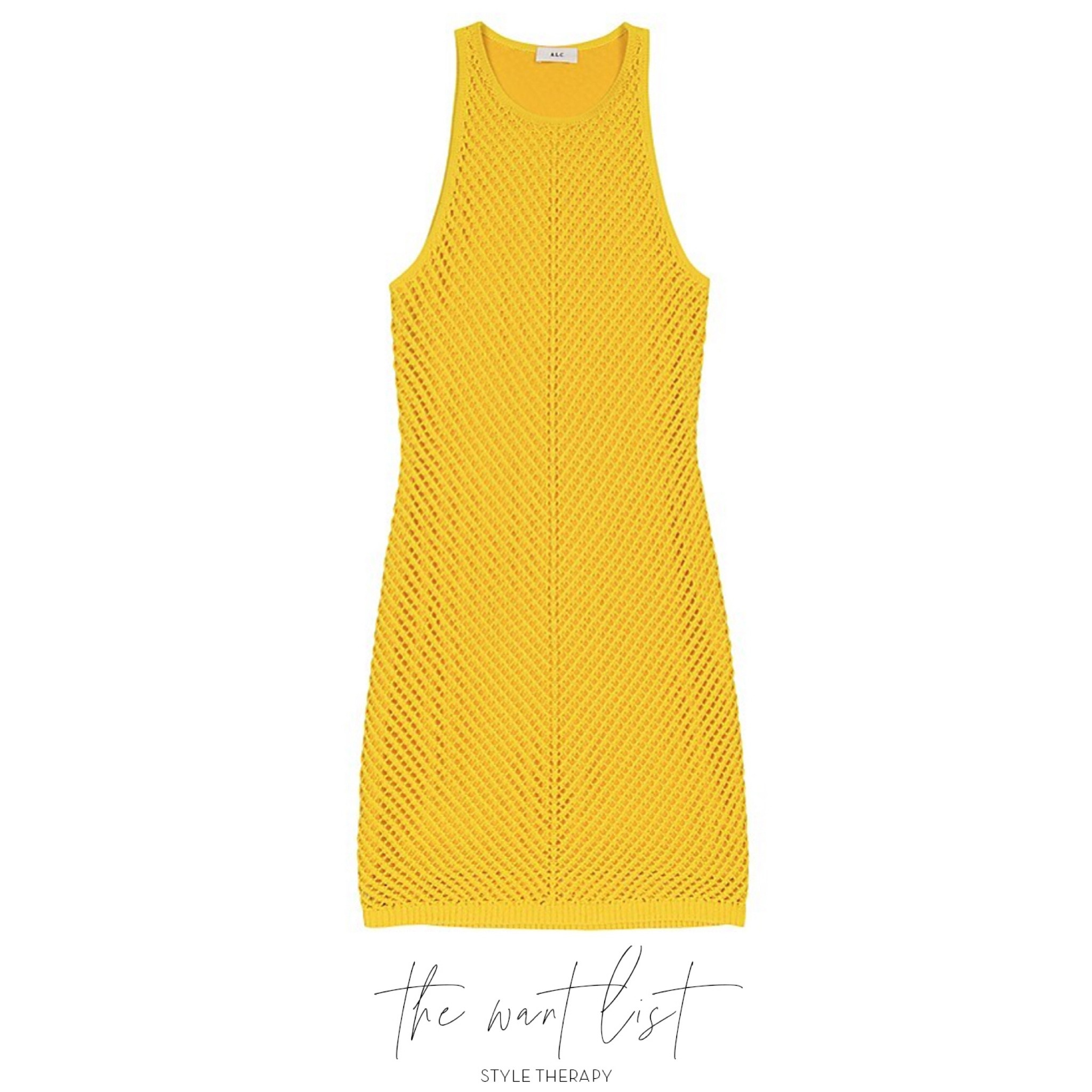 The Want List: A.L.C. Yellow crochet mini dress 💛☀️💛.  The perfect pop of color to brighten the day. 
#alc #springstyle  #summerstyle #clutch #casualstyle #crochet #dresses

#LTKFind #LTKSeasonal #LTKstyletip