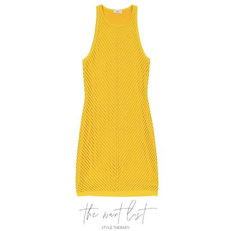 The Want List: A.L.C. Yellow crochet mini dress 💛☀️💛.  The perfect pop of color to brighten the day. 
#alc #springstyle  #summerstyle #clutch #casualstyle #crochet #dresses

#LTKFind #LTKSeasonal #LTKstyletip