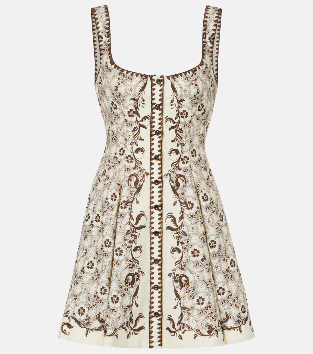 Printed linen and cotton minidress | Mytheresa (US/CA)