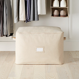 The Container Store® Small Zippered Storage Bag Grey | The Container Store