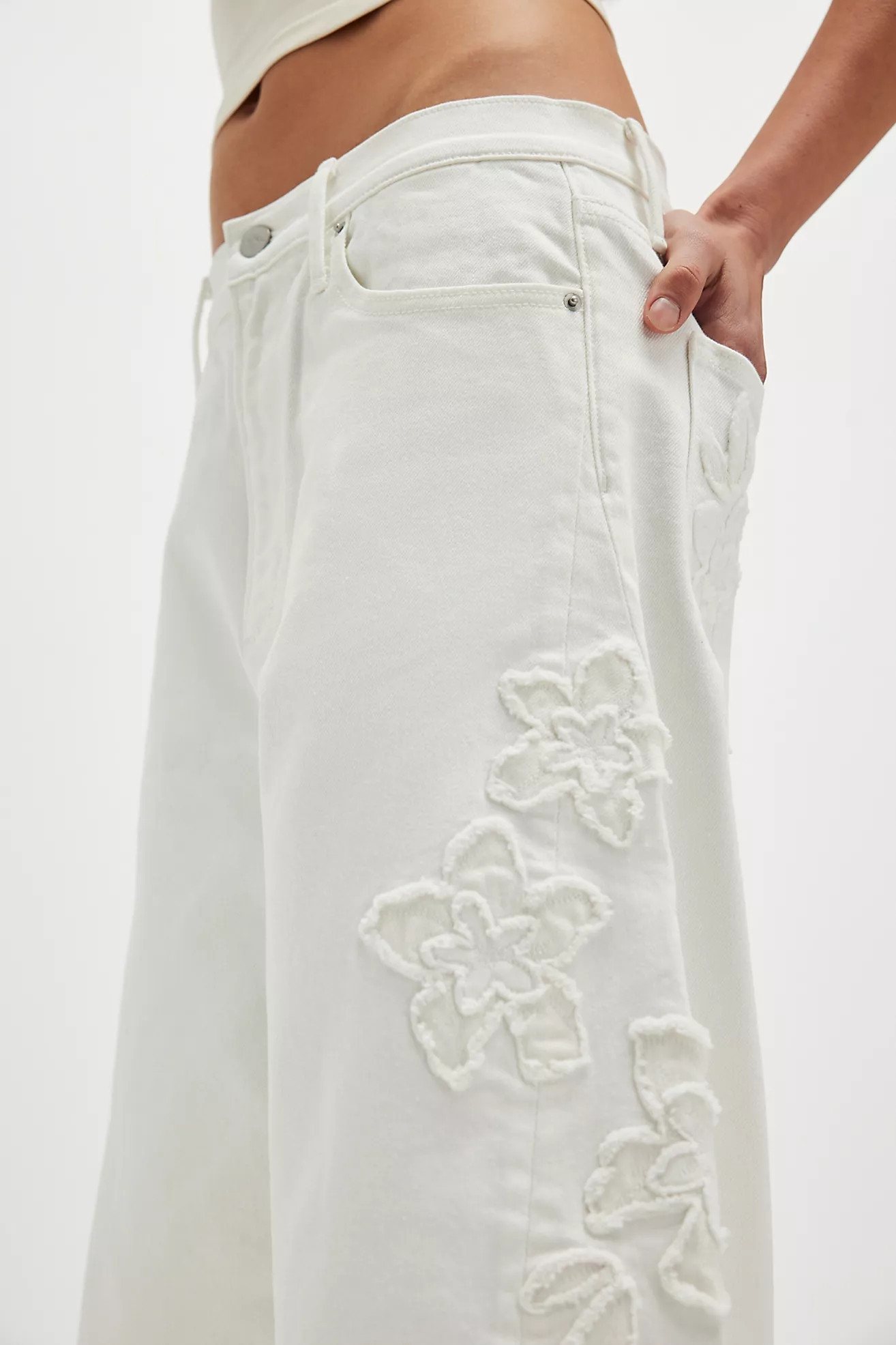 Driftwood Parker Embroidered Jeans | Free People (Global - UK&FR Excluded)