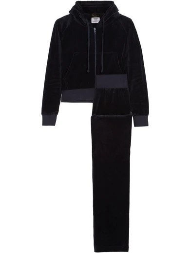 Vetements - + Juicy Couture Embroidered Cotton-blend Velvet Tracksuit - Midnight blue | NET-A-PORTER (UK & EU)