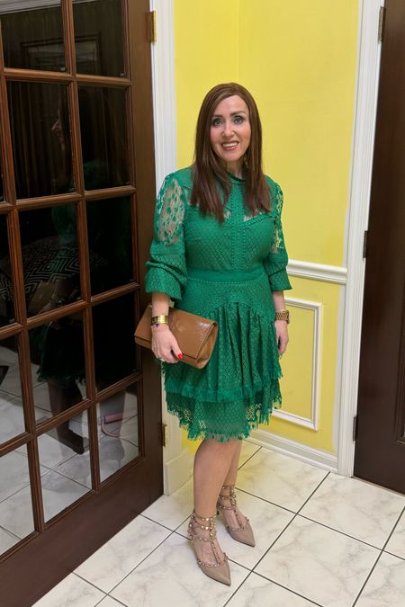 Celebrating a friends birthday! Love my beautiful green dress! Shoes are so comfy!! 

#LTKStyleTip #LTKShoeCrush #LTKOver40