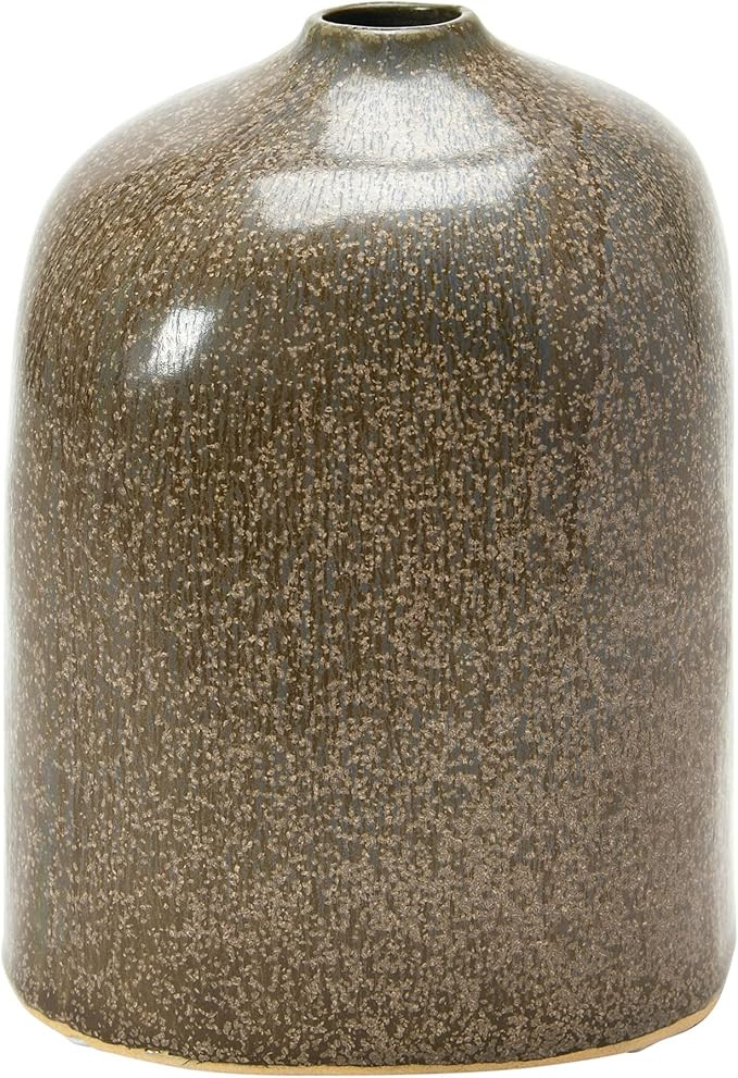 Creative Co-Op Stoneware Flower Reactive Glaze Finish Vase, Grey | Amazon (US)