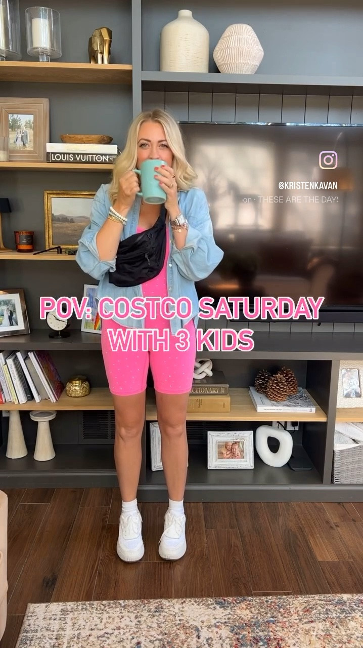 Saturday errands are more fun in pink