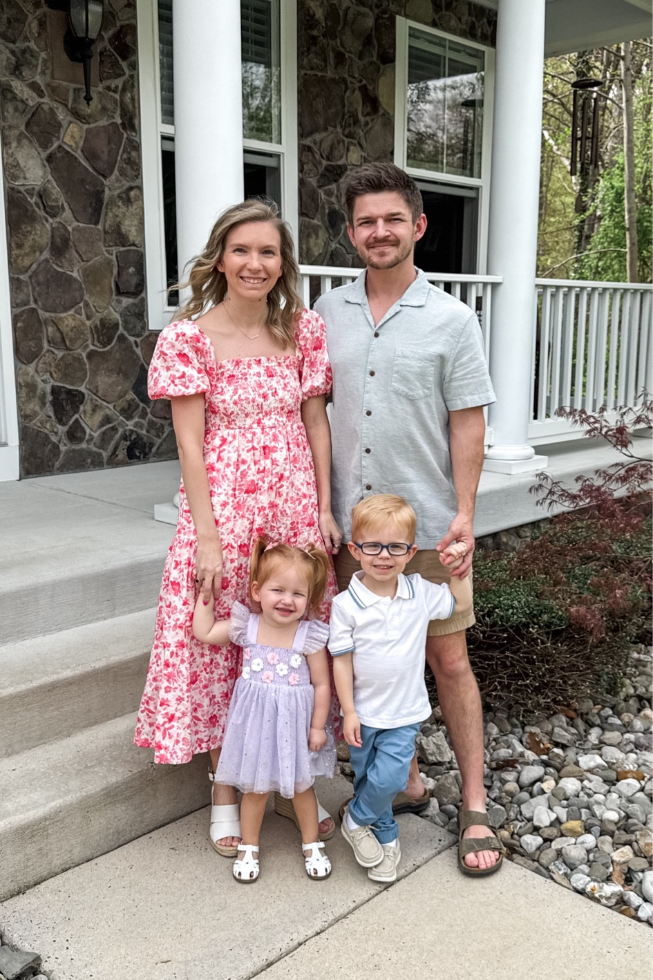 My dress pattern is old but they have new patterns this year! Wearing xs petite  Easter outfits. Family photo outfits. 

#LTKStyleTip #LTKFamily #LTKPetite
