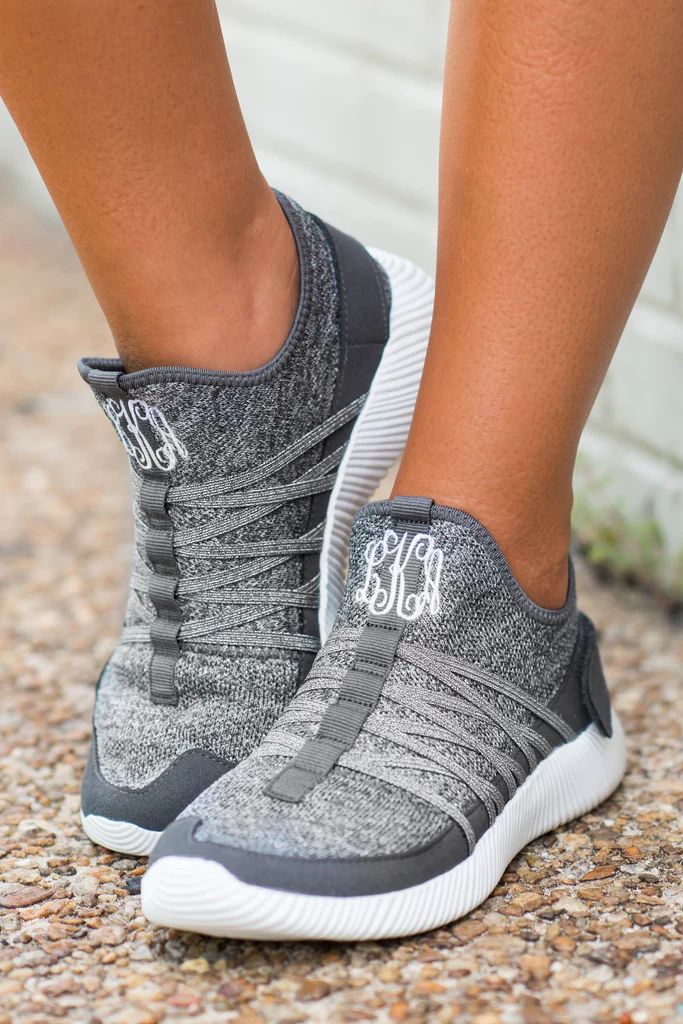Aim To Be Active Gray Sneakers | The Mint Julep Boutique