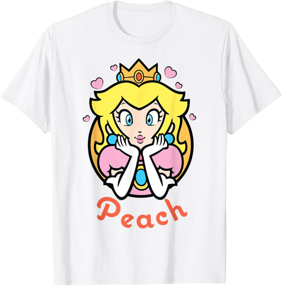 Nintendo Super Mario Princess Peach Portrait T-Shirt | Amazon (US)