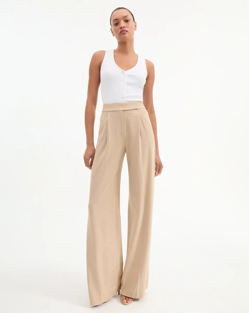 Marbeau Wide-Leg Pant | Veronica Beard