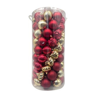 Holiday Living 101-Pack Multiple Colors/Finishes Indoor Ornament Shatterproof | Lowe's