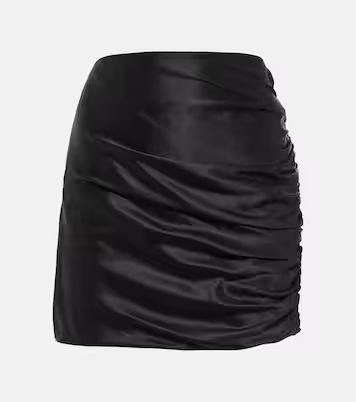 Ruched silk miniskirt | Mytheresa (US/CA)