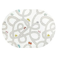 LIVEBOX Grey Car Rug for Playroom, 5'X7' Kids Play Mat for Boys and Girls, Large Road Traffice Rugs for Nursery, Washable Kids Rug Non-Slip Toy Car Mat for Bedroom Toddler Room | Amazon (US)