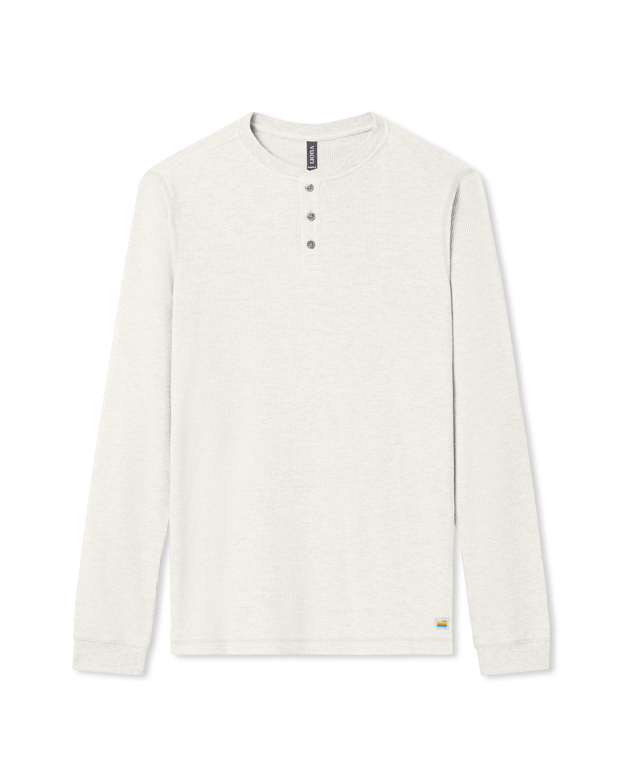 Waffle Henley | Men's Marshmallow Henley Top | Vuori | Vuori Clothing (US & Canada)
