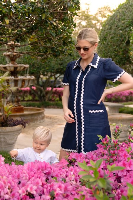 The new Sail to Sable x Style Charades collection is so adorable! I love this button-down navy and white ric rac shirt dress. It comes belted, but I took off the belt to accommodate the baby bump! I am wearing a size medium. 

#LTKfamily #LTKSeasonal #LTKbump