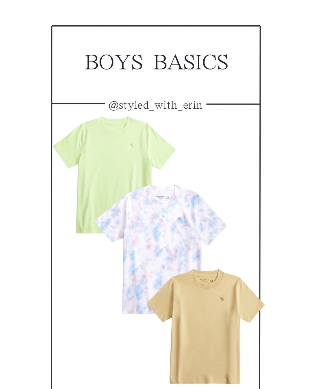 Boys Basic Tees #abercrombie

#LTKStyleTip #LTKKids #LTKFindsUnder50