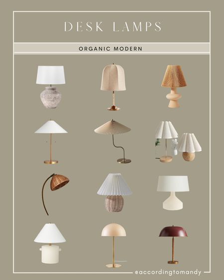 Desk lamps - organic modern 

#LTKunder100 #LTKhome #LTKFind