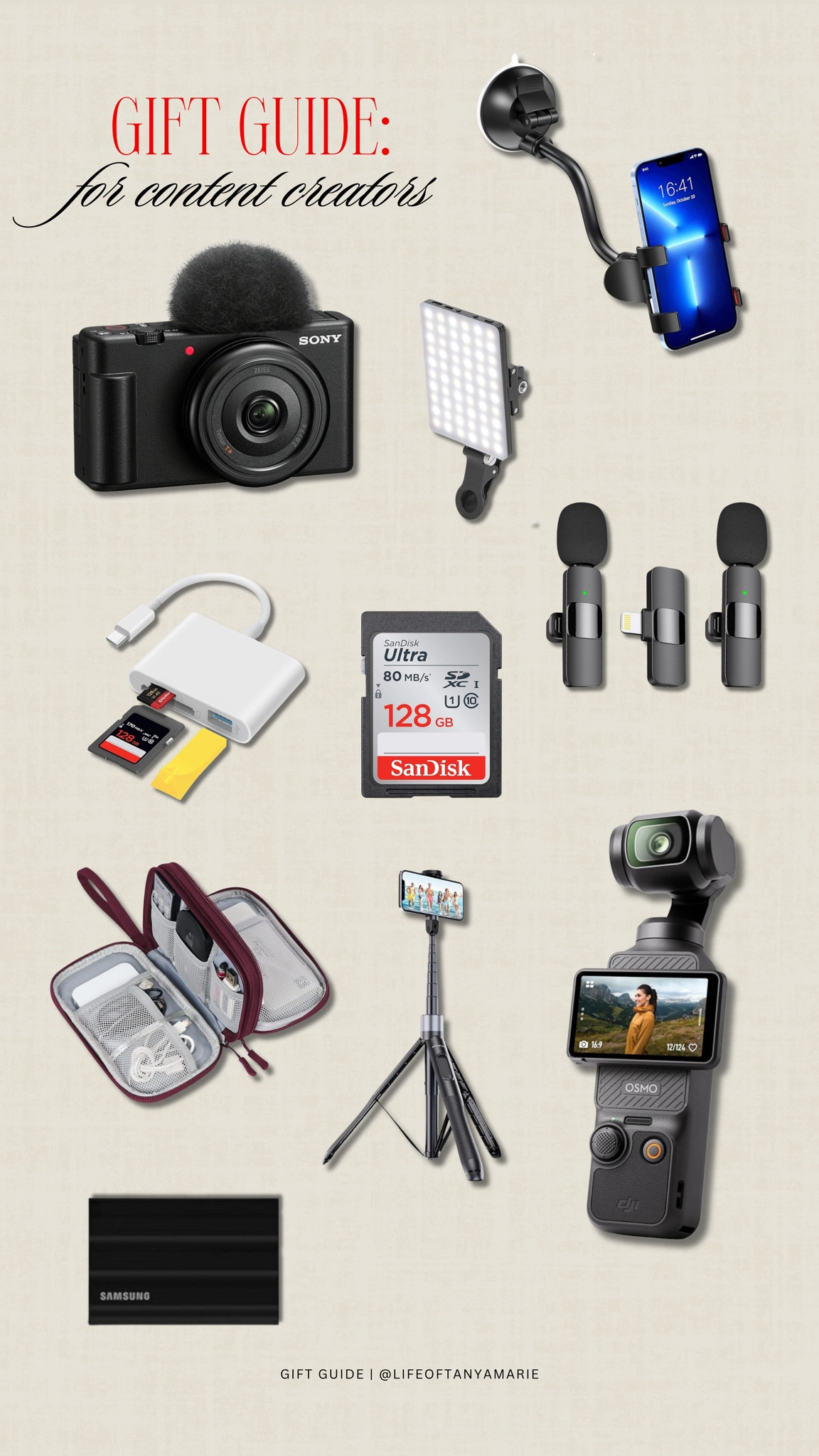 Content creator gift guide🎁

#LTKGiftGuide #LTKFindsUnder100 #LTKHoliday