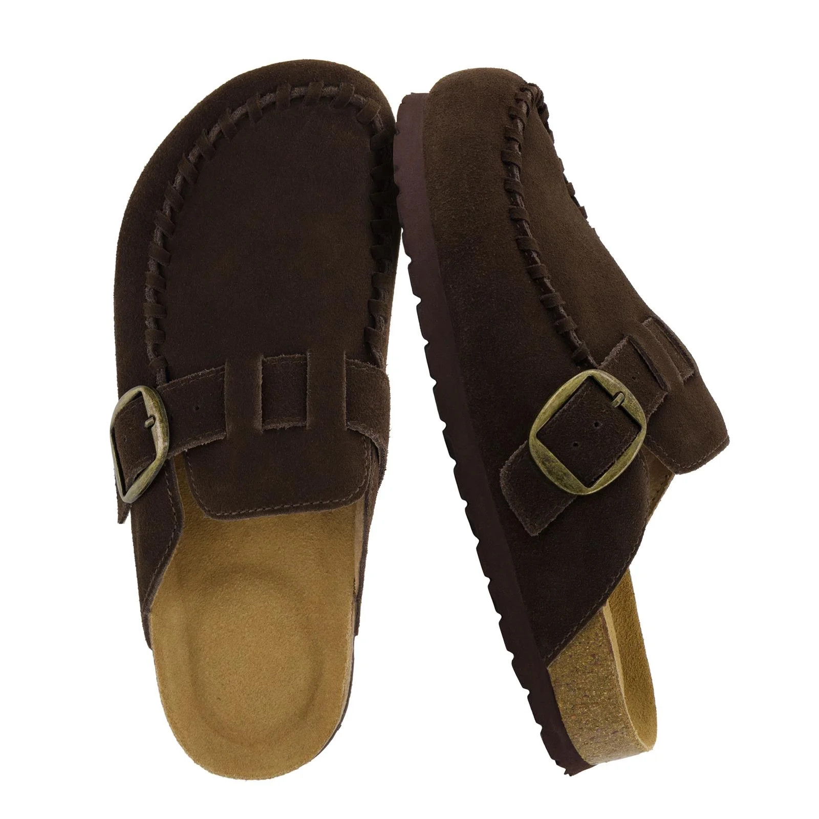 Cushionaire Canoe Genuine Suede Clogs for Women Footwear with Moc Toe Design – Casual Slip On W... | Walmart (US)