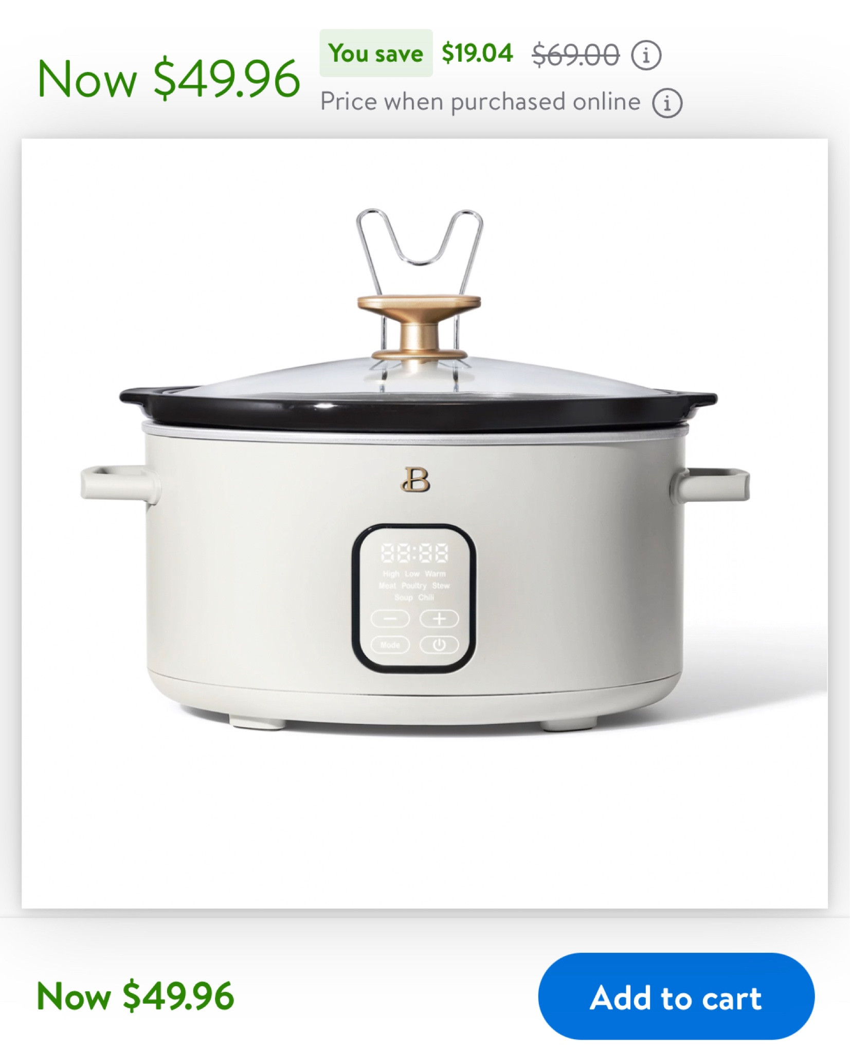 Beautiful 6 qt Programmable Slow Cooker, White Icing by Drew Barrymore 

#LTKSeasonal #LTKHoliday #LTKGiftGuide