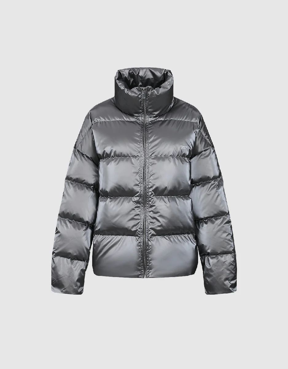 Stand Collar Puffer Jacket | Urban Revivo