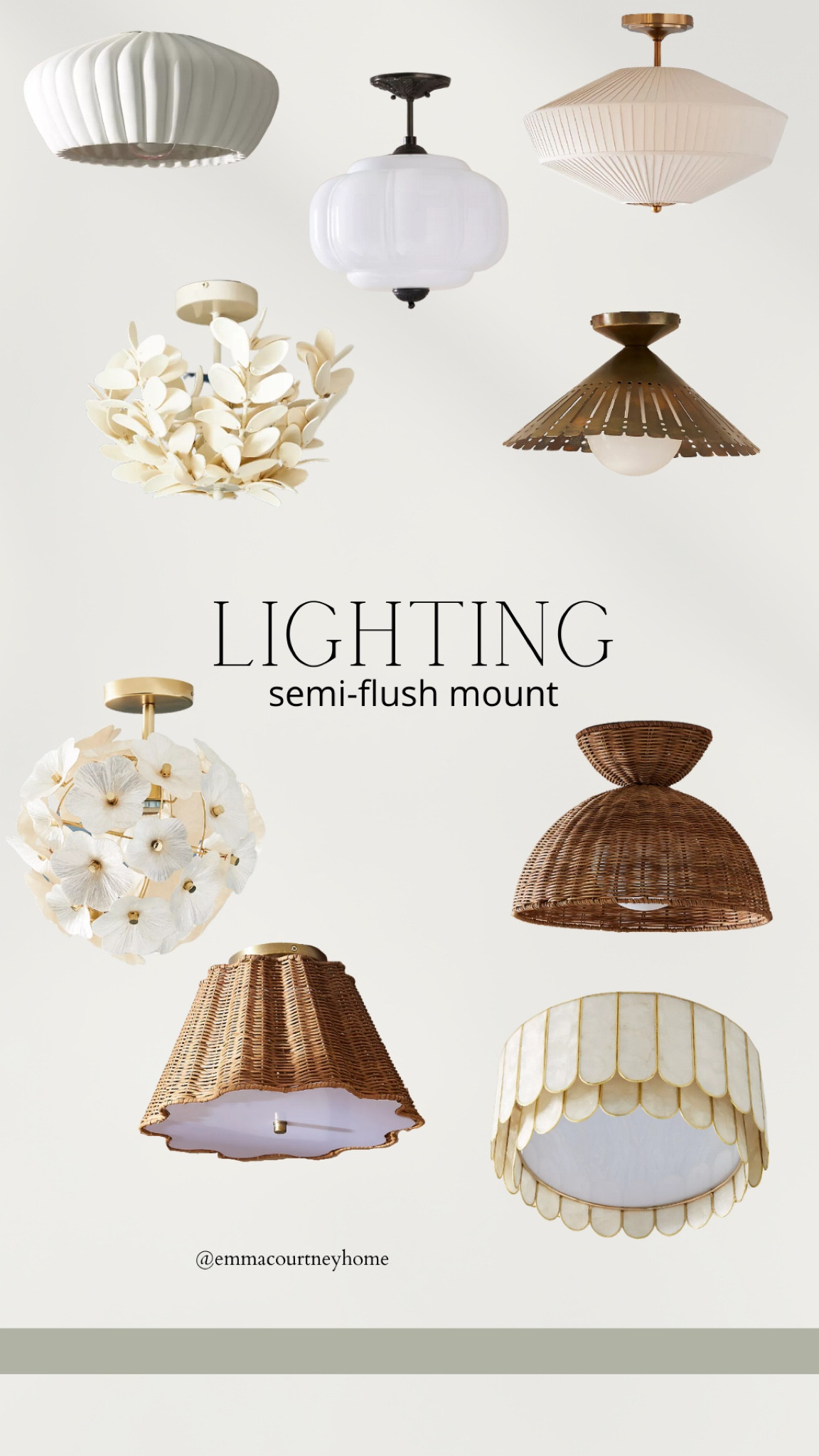 Semi-flush mount lighting. Anthropologie 

#LTKsalealert #LTKstyletip #LTKhome