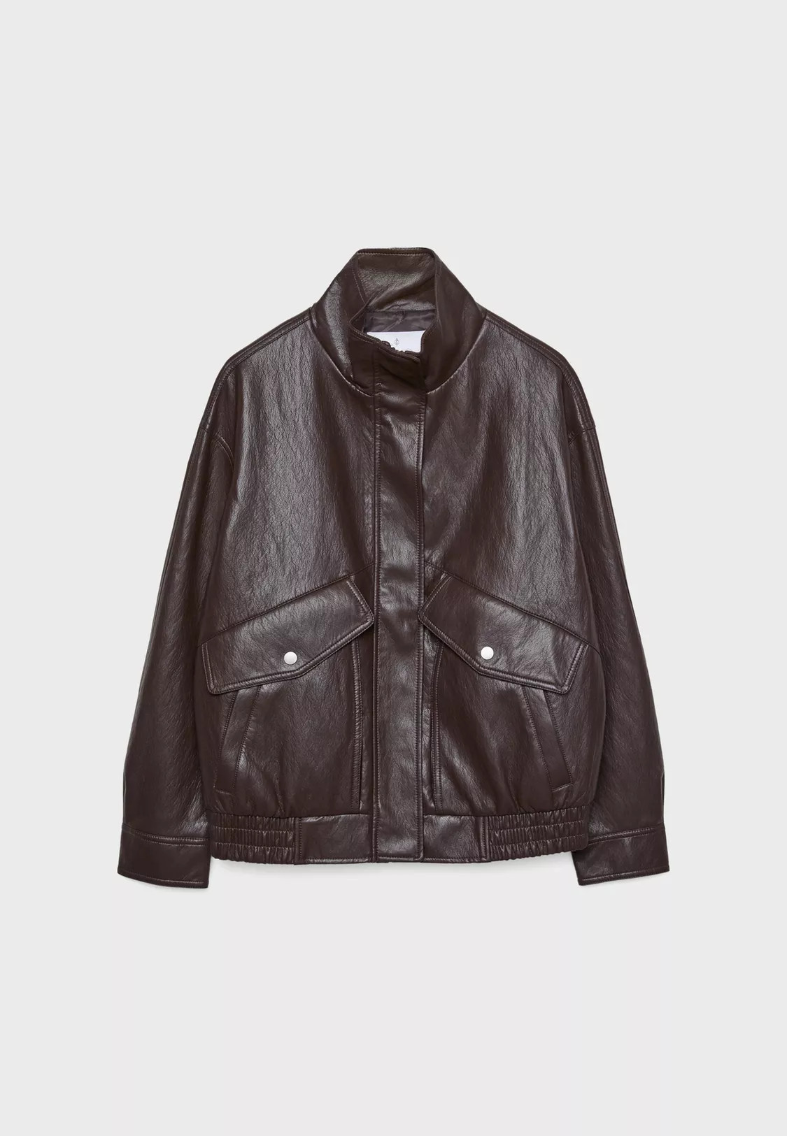 Stradivarius Veste oversize similicuir Marron XS | Stradivarius (FR)