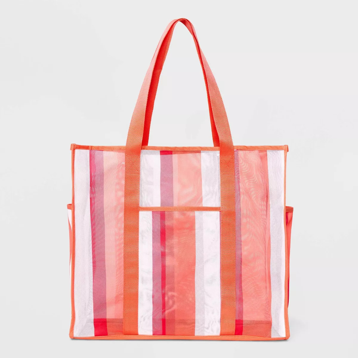 Mesh Tote Handbag - Shade & Shore™ Pink/Striped | Target
