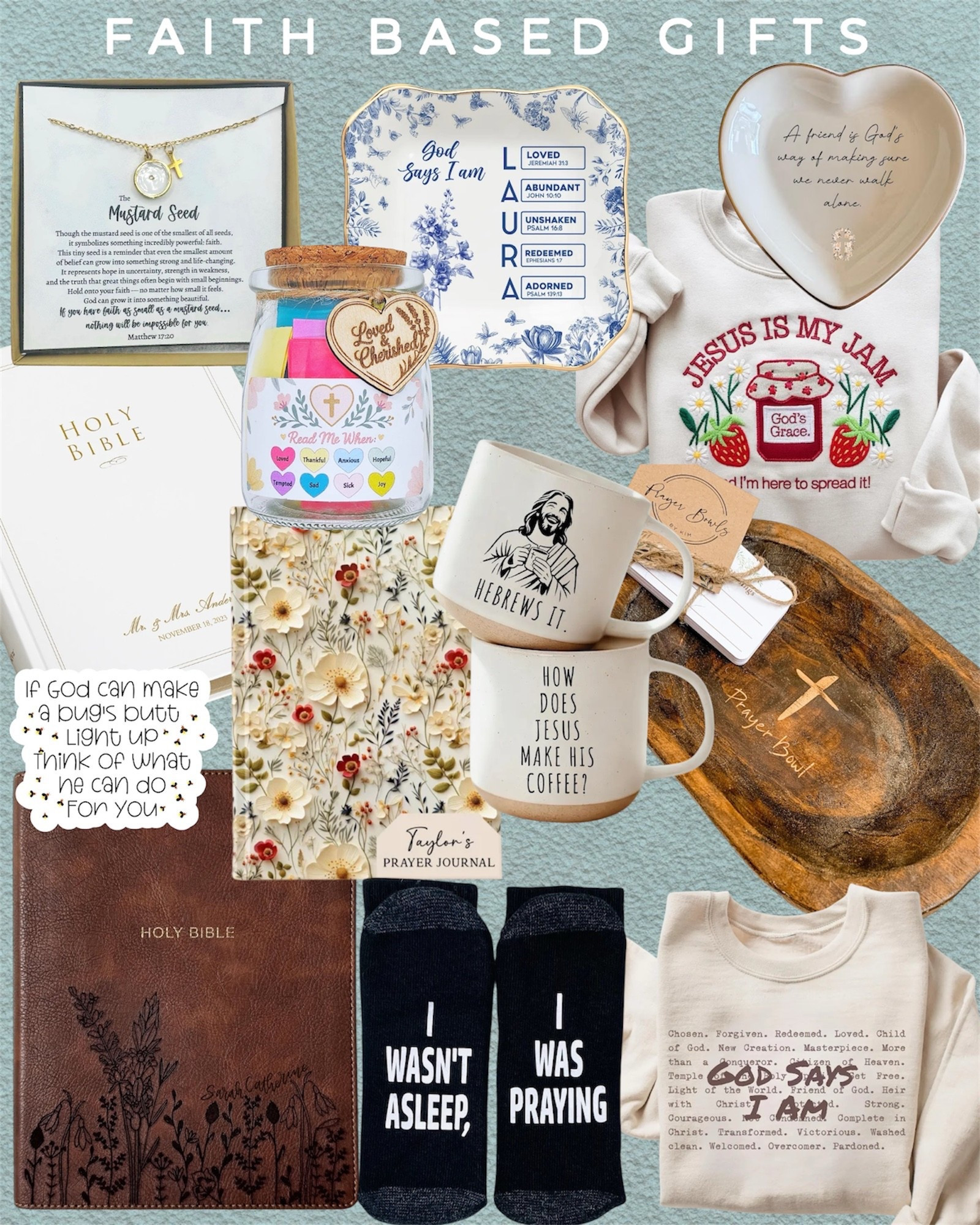 Faith based gifts | Etsy gifts | Christians gifts  
Religious gifts| Funny Christian mug | Funny Christian gifts | Gift guide for mom 

#LTKSaleAlert #LTKSeasonal #LTKHoliday #LTKGiftGuide